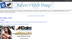 Desktop Screenshot of kalvinwebdiary.blogspot.com