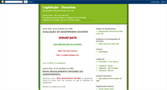 Desktop Screenshot of legislacaodocentesavelt.blogspot.com