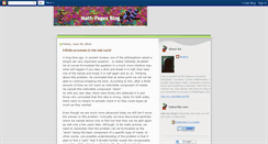 Desktop Screenshot of mathpages.blogspot.com
