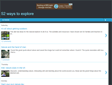 Tablet Screenshot of 52daystoexplore.blogspot.com