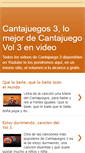 Mobile Screenshot of cantajuegos3.blogspot.com