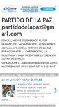Mobile Screenshot of partidodelapaz.blogspot.com