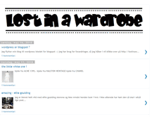 Tablet Screenshot of lostinawardrobe.blogspot.com