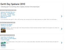 Tablet Screenshot of earthdayspokane2010.blogspot.com