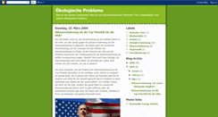 Desktop Screenshot of okologieprobleme.blogspot.com