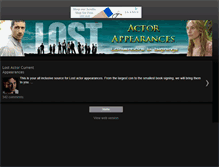 Tablet Screenshot of lostactorappearances.blogspot.com