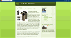 Desktop Screenshot of live2see-tomorrow.blogspot.com