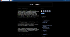 Desktop Screenshot of lupaliikkua.blogspot.com