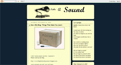 Desktop Screenshot of makeasoundmusic.blogspot.com