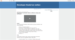 Desktop Screenshot of developerkoala.blogspot.com