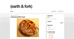 Desktop Screenshot of earthandfork.blogspot.com
