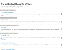 Tablet Screenshot of collectedthoughtsofslex.blogspot.com