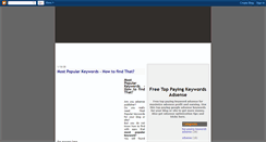 Desktop Screenshot of free-paying-keywords.blogspot.com