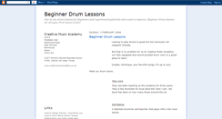 Desktop Screenshot of beginnerdrumlessons.blogspot.com