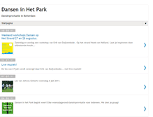 Tablet Screenshot of danseninhetpark.blogspot.com