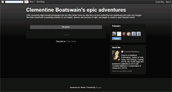 Desktop Screenshot of clementine-boatswain-adventures.blogspot.com