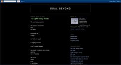 Desktop Screenshot of goalbeyond.blogspot.com