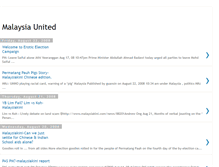 Tablet Screenshot of malaysia-united.blogspot.com