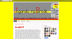 Desktop Screenshot of jogandonaparede.blogspot.com