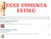 Tablet Screenshot of docepimentaestilo.blogspot.com