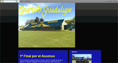 Desktop Screenshot of clubsportivoguadalupe.blogspot.com