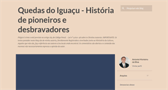 Desktop Screenshot of historiaecostumesdequedasdoiguacu.blogspot.com