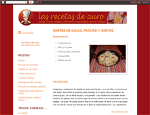 Tablet Screenshot of lasrecetasdeauro.blogspot.com
