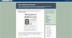 Desktop Screenshot of harvardwarcriminals.blogspot.com