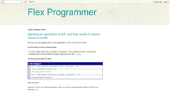 Desktop Screenshot of flexcodeexamples.blogspot.com