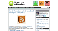 Desktop Screenshot of bloggertipsandtemplates.blogspot.com