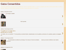 Tablet Screenshot of gatosconsentidos.blogspot.com