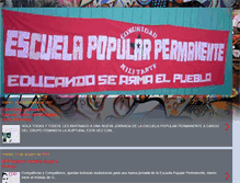 Tablet Screenshot of escuelapopularpermanente.blogspot.com