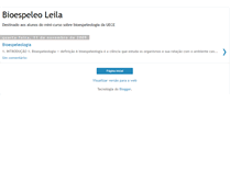 Tablet Screenshot of bioespeleoleila.blogspot.com