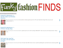Tablet Screenshot of funky-fashion-finds.blogspot.com