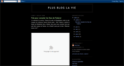 Desktop Screenshot of plusbloglavie.blogspot.com