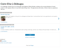 Tablet Screenshot of claire-elise-au-burkina.blogspot.com
