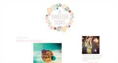 Desktop Screenshot of mysweetersong.blogspot.com