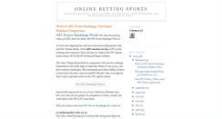 Desktop Screenshot of onlinebettingsports.blogspot.com