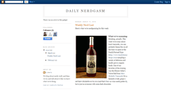 Desktop Screenshot of dailynerdgasm.blogspot.com