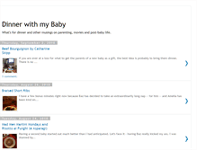 Tablet Screenshot of dinnerwithmybaby.blogspot.com