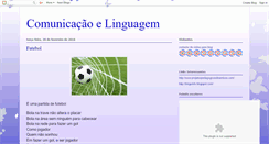 Desktop Screenshot of comunicacaoelinguagem.blogspot.com