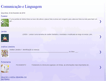 Tablet Screenshot of comunicacaoelinguagem.blogspot.com