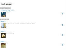 Tablet Screenshot of frailazures.blogspot.com
