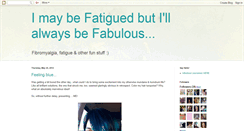 Desktop Screenshot of fatiguedbutfabulousforever.blogspot.com