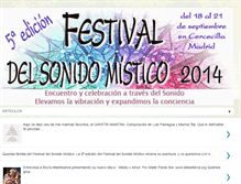 Tablet Screenshot of festivalsonidomistico.blogspot.com