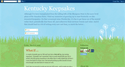 Desktop Screenshot of kentuckykeepsakes.blogspot.com