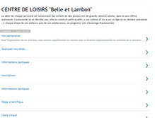 Tablet Screenshot of centredeloisirsbelleetlambon.blogspot.com