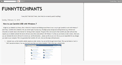Desktop Screenshot of funnytechpants.blogspot.com