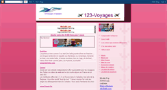 Desktop Screenshot of 123-voyages.blogspot.com