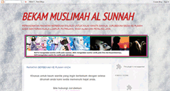 Desktop Screenshot of bekammuslimah.blogspot.com